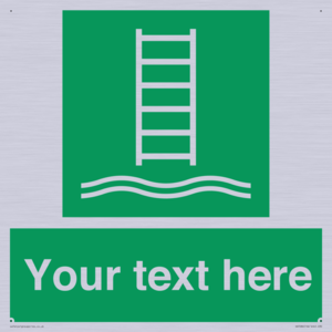 Custom sign safe condition Embarkation ladder